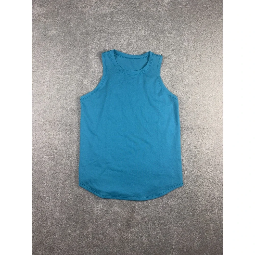 Lululemon High-Neck Running and Training Tank Top Turquoise Tide 4